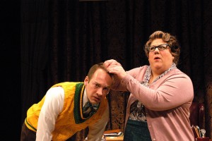 Pictured: Graham Ward (Jeffrey) and Leslie O'Carroll (Mrs. Mannerly) Photo Credit P. Switzer Photography 2016 