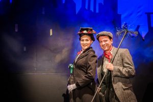 Colleen Johnson and Vince Wingerter as Mary Poppins and Bert. Photo credit: Christina Gressinau.
